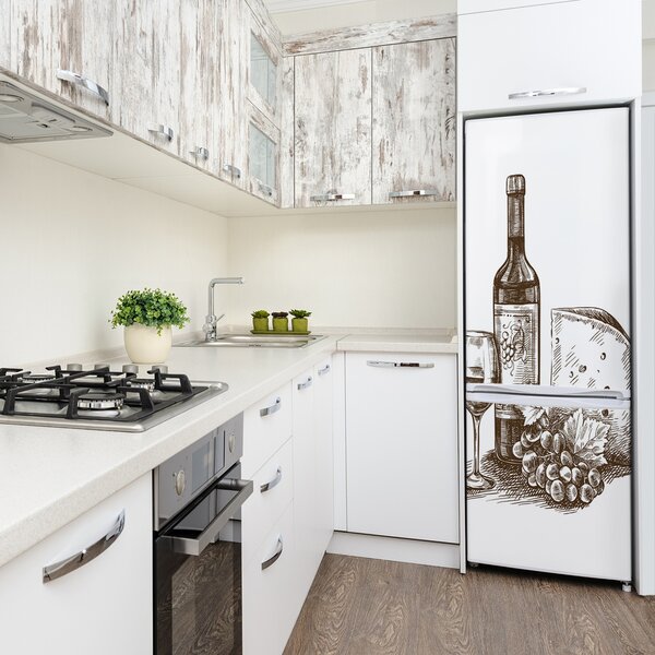 Nálepka na ledničku fototapeta Víno FridgeStick-70x190-f-115222104