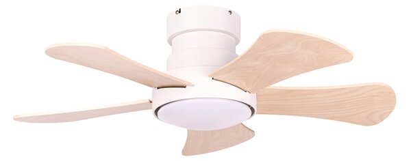 Stropní ventilátor se světlem BIVENS s dálkovým ovládáním LED Světle béžová