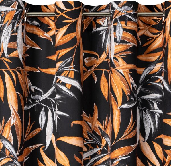 ZATEMŇOVACÍ ZÁVĚS NA KROUŽCÍCH PIERRE CARDIN ZOJA 140X250 CM VZOROVANÁ