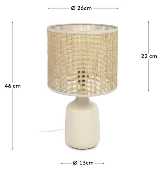 Bambusová stolní lampa Kave Home Erna