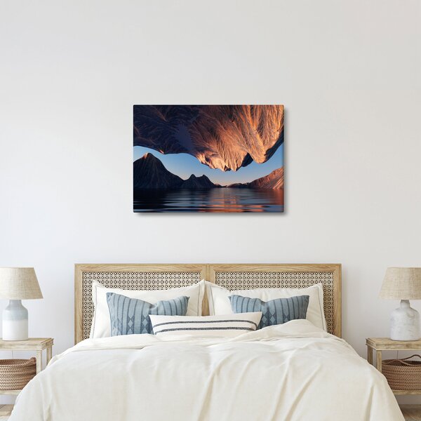 Obraz - 3D útesy (70x50 cm)