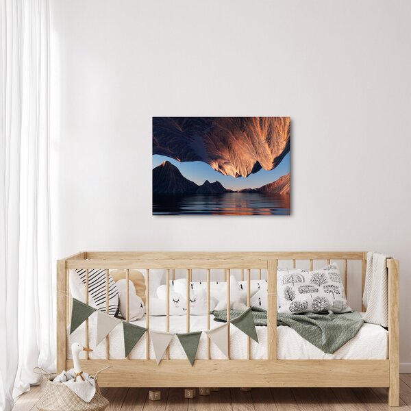 Obraz - 3D útesy (70x50 cm)