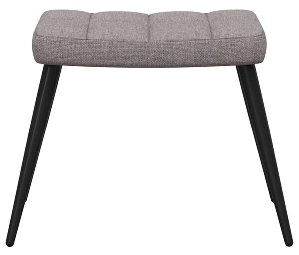 Relaxační židle se stoličkou taupe textil 327961