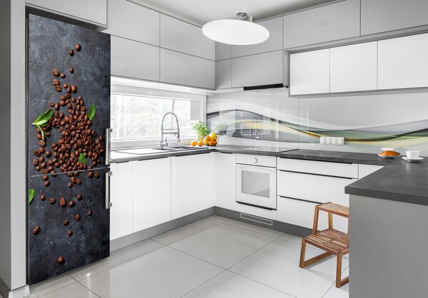 Nálepka na ledničku samolepící Zrnka kávy FridgeStick-70x190-f-115651313