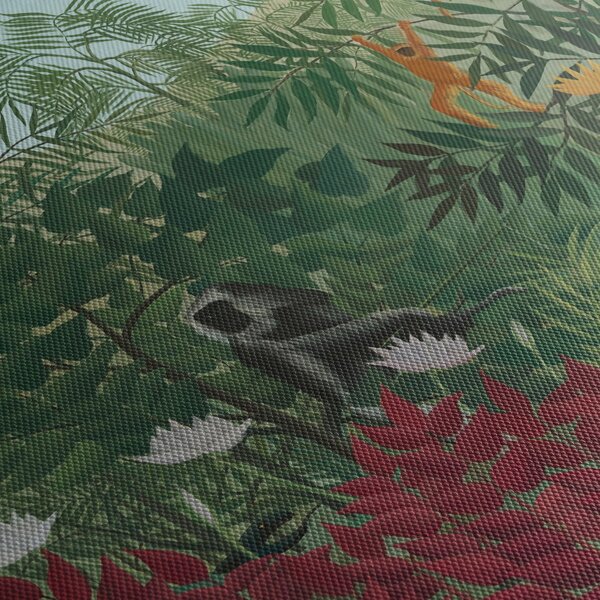 Obraz - Henri Rousseau, Tropical Forest with Monkeys, reprodukce (30x30 cm)
