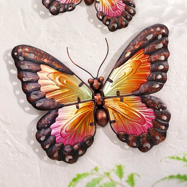 Nástěnná dekorace Motýl Farfalla, 35 cm