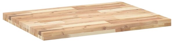 Koupelnová deska neošetřená 80x60x4 cm masivní akáciové dřevo 3279683