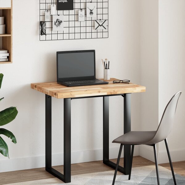 Koupelnová deska neošetřená 80x60x4 cm masivní akáciové dřevo 3279683