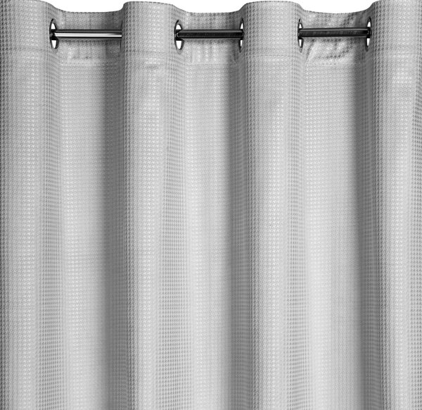 ZATEMŇOVACÍ ZÁVĚS NA KROUŽCÍCH DARCY 140X250 CM STŘÍBRNÁ