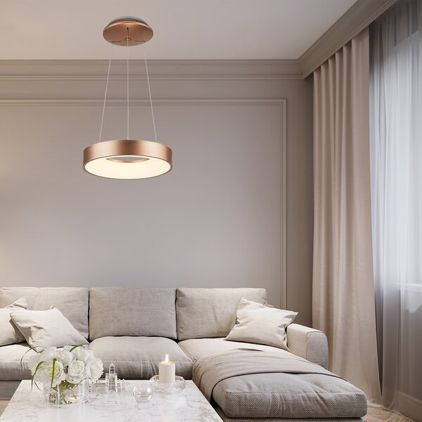 Rabalux 5054 Carmella LED Moderní stropní svítidlo | Přírodní bílá | 50W | Barevný kov | Bílá | Zlatá - r-5054