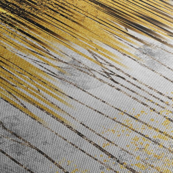 Obraz - Zlaté čáry (170x50 cm)