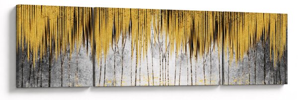 Obraz - Zlaté čáry (170x50 cm)