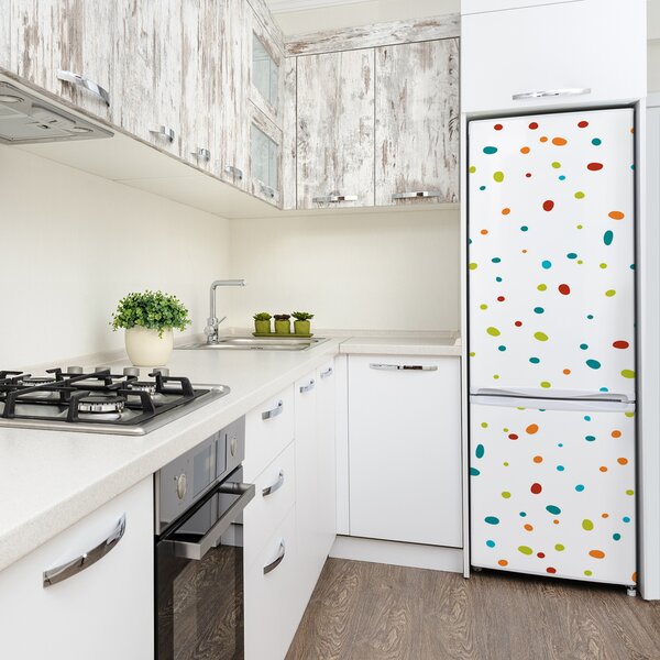 Nálepka na ledničku Barevné tečky FridgeStick-70x190-f-116153375