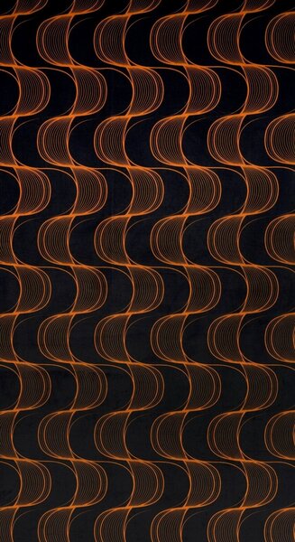ZATEMŇOVACÍ ZÁVĚS NA KROUŽCÍCH POLA 140X250 CM VZOROVANÁ