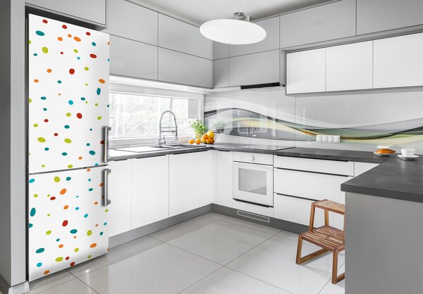 Nálepka na ledničku Barevné tečky FridgeStick-70x190-f-116153375