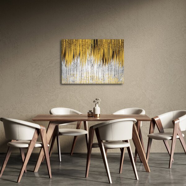 Obraz - Zlaté čáry (70x50 cm)