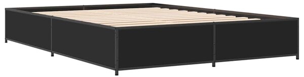 Rám postele černý 120 x 190 cm kompozitní dřevo a kov 3279862