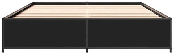 Rám postele černý 120 x 190 cm kompozitní dřevo a kov 3279862