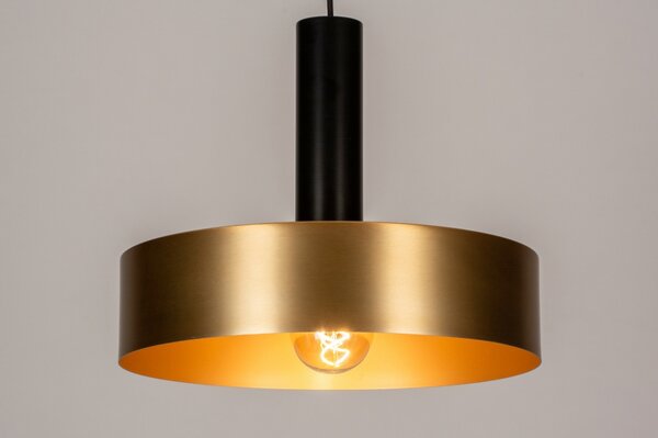 Závěsné svítidlo nad stůl La Viante 40 Black and Gold (LMD)