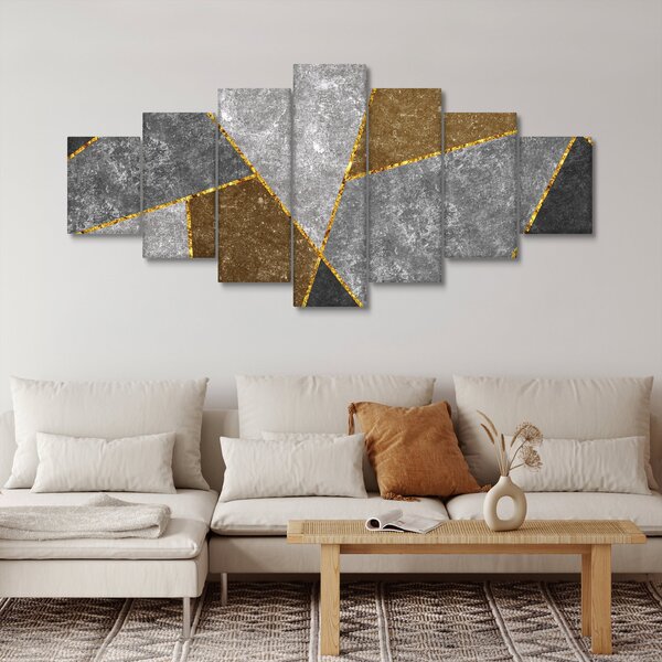Obraz - Imitace materiálů (210x100 cm)
