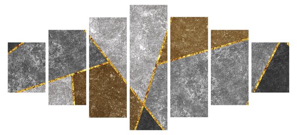 Obraz - Imitace materiálů (210x100 cm)