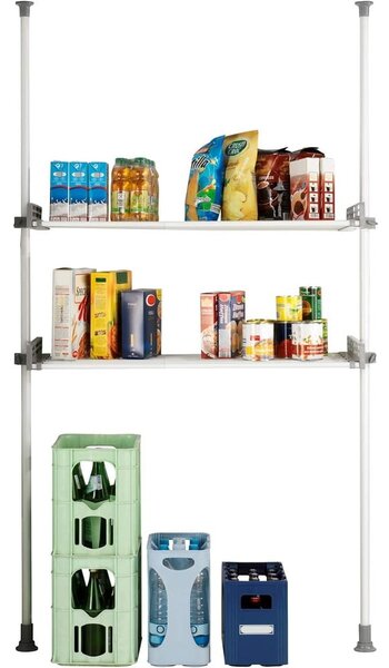Bílý kovový koupelnový regál 120x300 cm Herkules – Wenko