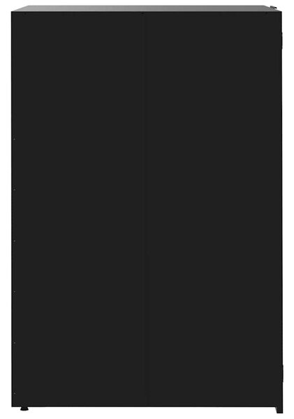 Box na 2 popelnice černý 138 x 79 x 117 cm ocel 3279977