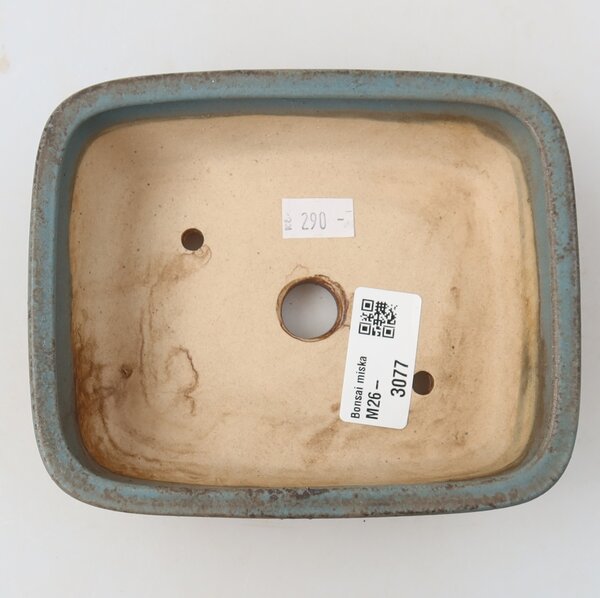 E-bonsai Keramická bonsai miska 14 x 11,5 x 4,5 cm modrá