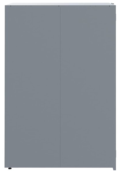 Box na 3 popelnice šedý 207 x 79 x 117 cm ocel 3279988