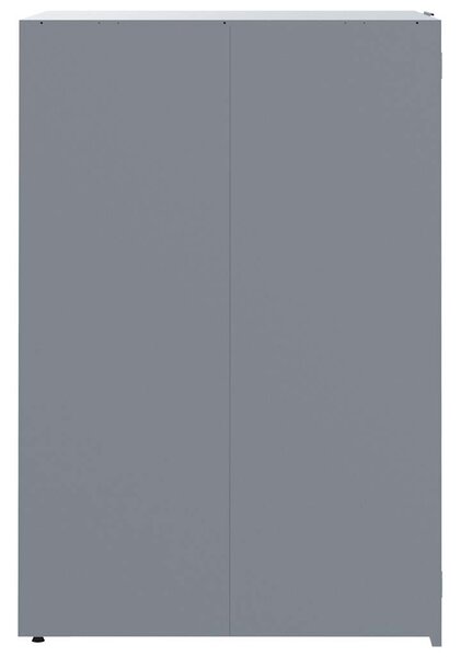 Box na 2 popelnice šedý 138 x 79 x 117 cm ocel 3279987