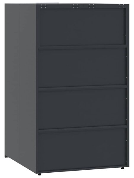 Box na 6 popelnic popelnic 414 x 79 x 117 cm ocel 3279986