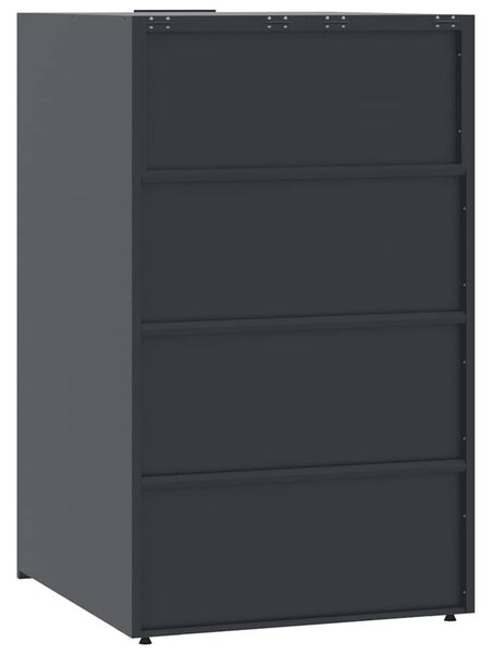 Box na 2 popelnice antracitový 138 x 79 x 117 cm ocel 3279982