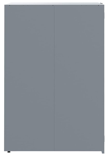 Box na 4 popelnice šedý 276 x 79 x 117 cm ocel 3279989