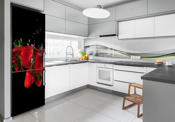 Nálepka na ledničku Jahody ve vodě FridgeStick-70x190-f-116674914