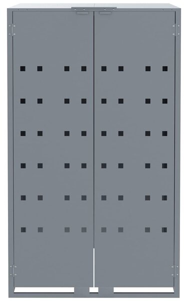 Box na 5 popelnic šedý 345 x 79 x 117 cm ocel 3279990