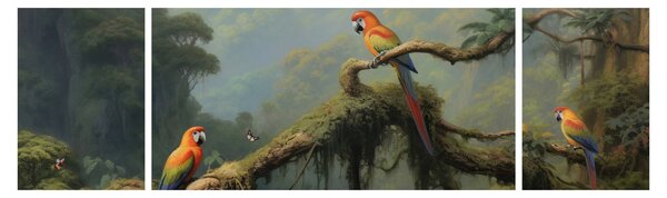 Obraz - Tropický les (170x50 cm)