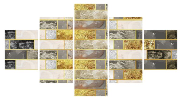 Obraz - Dekor s texturami (125x70 cm)