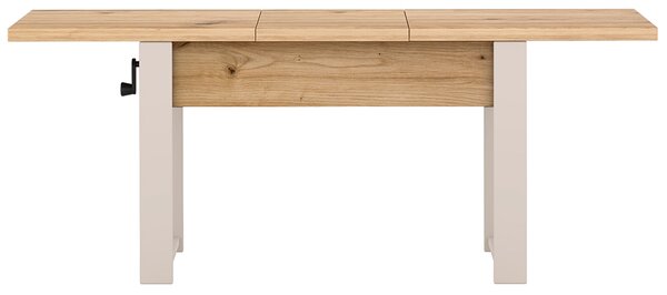 Rozkládací polohovací konferenční stolek HOGO 3v1 | 120-157x62,5-74,5x67 cm | síla horní desky 32 mm | artisan/nohy kašmír