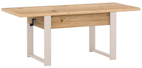Rozkládací polohovací konferenční stolek HOGO 3v1 | 120-157x62,5-74,5x67 cm | síla horní desky 32 mm | artisan/nohy kašmír