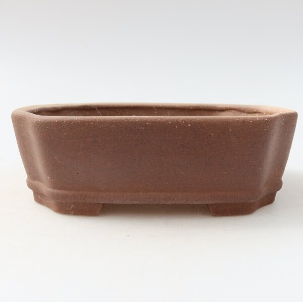 E-bonsai Keramická bonsai miska 13,5 x 11,5 x 4 cm hnědá