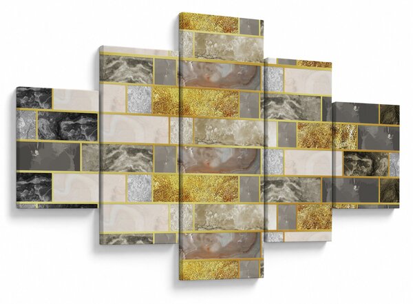 Obraz - Dekor s texturami (125x70 cm)