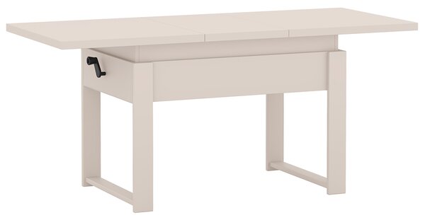 Rozkládací polohovací konferenční stolek HOGO 3v1 | 120-157x62,5-74,5x67 cm | síla horní desky 32 mm | kašmír/nohy kašmír