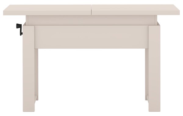 Rozkládací polohovací konferenční stolek HOGO 3v1 | 120-157x62,5-74,5x67 cm | síla horní desky 32 mm | kašmír/nohy kašmír