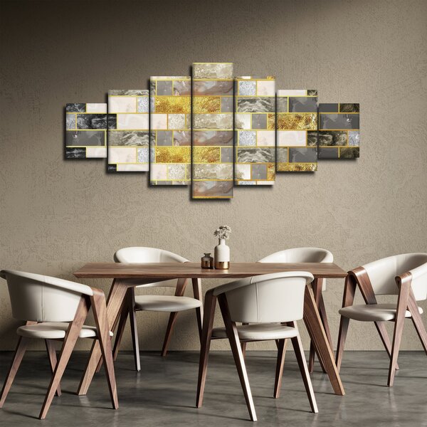 Obraz - Dekor s texturami (210x100 cm)