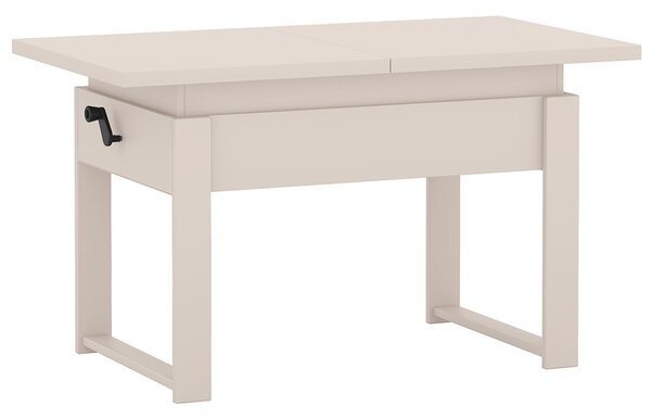 Rozkládací polohovací konferenční stolek HOGO 3v1 | 120-157x62,5-74,5x67 cm | síla horní desky 32 mm | kašmír/nohy kašmír
