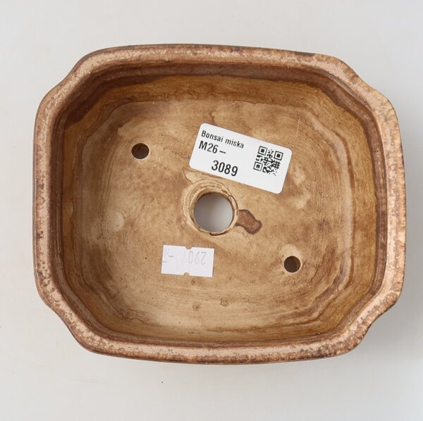 E-bonsai Keramická bonsai miska 13,5 x 11,5 x 4 cm růžová