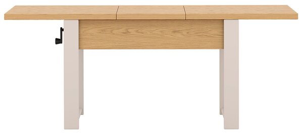 Rozkládací polohovací konferenční stolek HOGO 3v1 | 120-157x62,5-74,5x67 cm | síla horní desky 32 mm | dub bookmatch/nohy kašmír