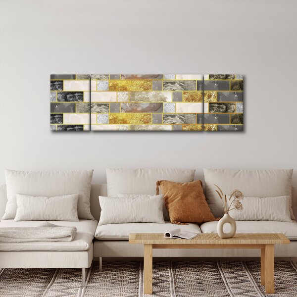 Obraz - Dekor s texturami (170x50 cm)