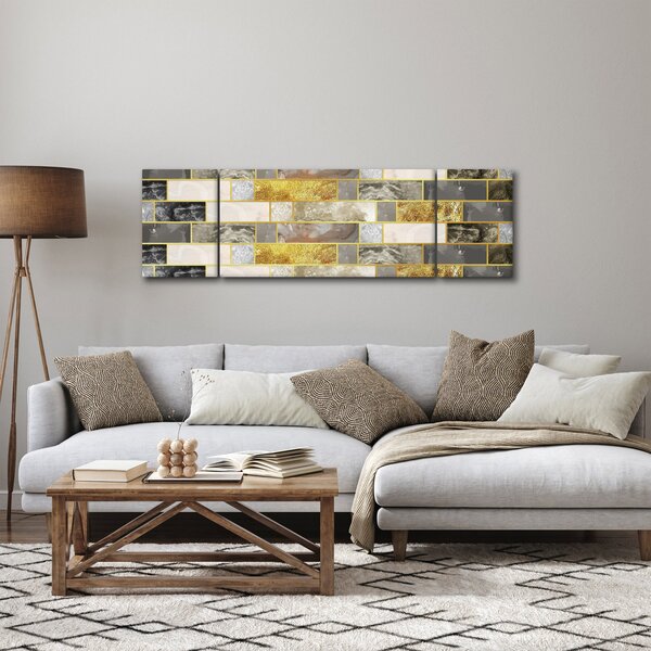 Obraz - Dekor s texturami (170x50 cm)