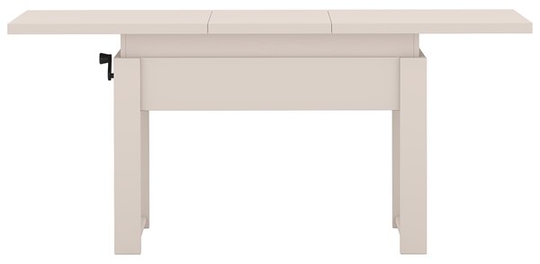 Rozkládací polohovací konferenční stolek HOGO 3v1 | 120-157x62,5-74,5x67 cm | síla horní desky 32 mm | kašmír/nohy kašmír